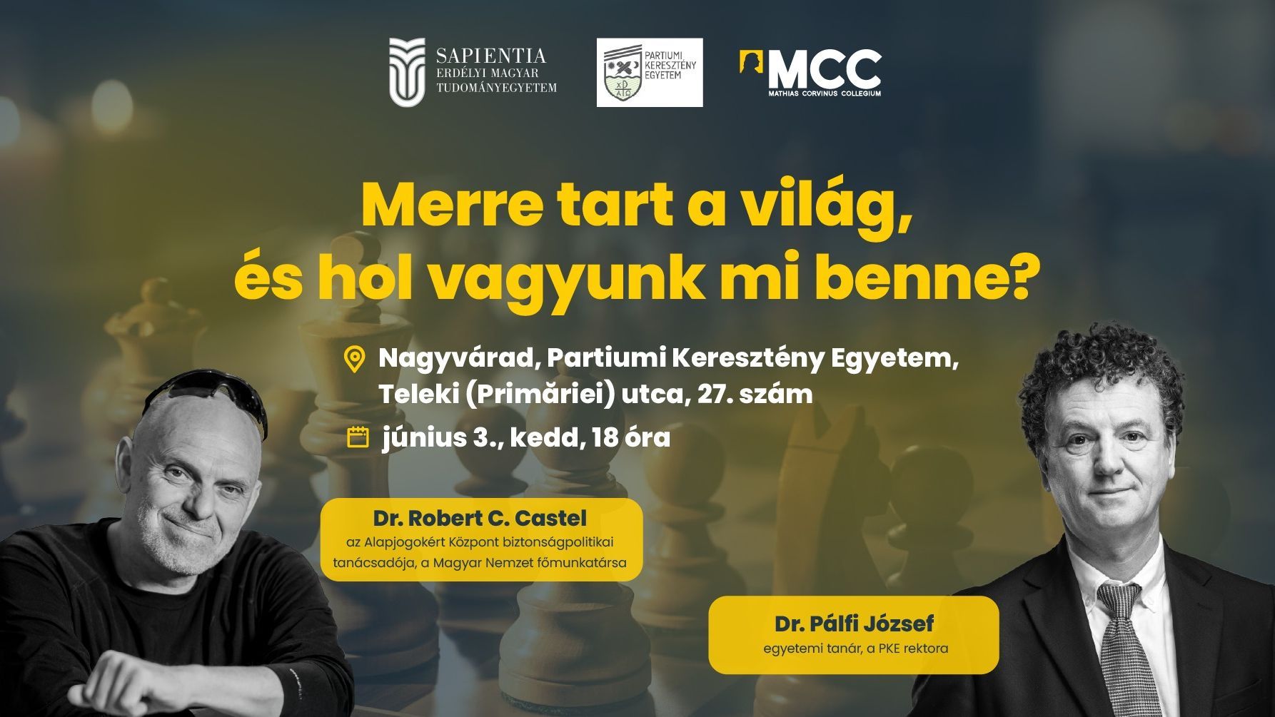 Pódiumbeszélgetés a PKE-n: Merre tart a világ, s hol vagyunk mi benne?