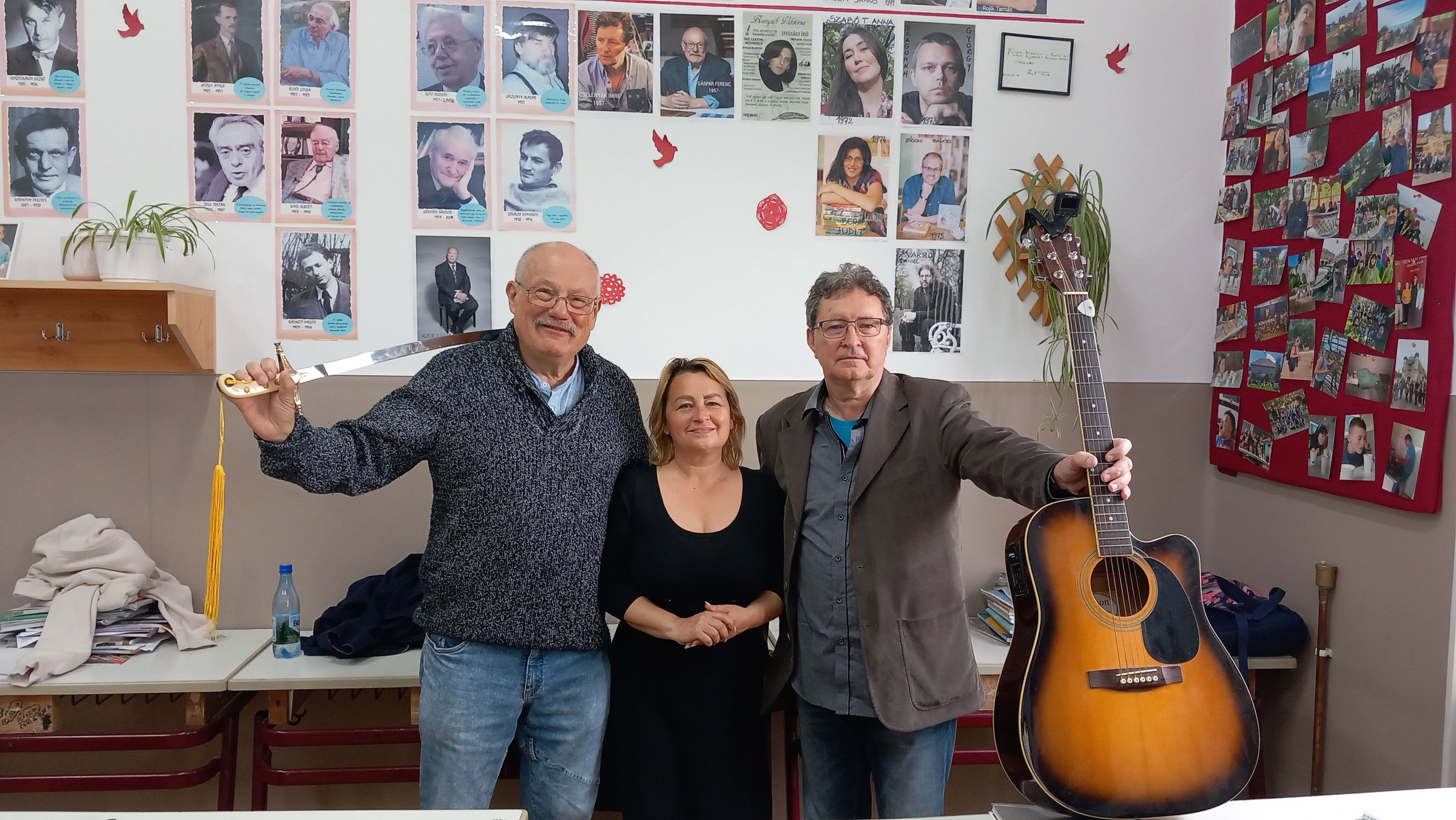 Íróvendégei voltak a Szacsvay-iskolának