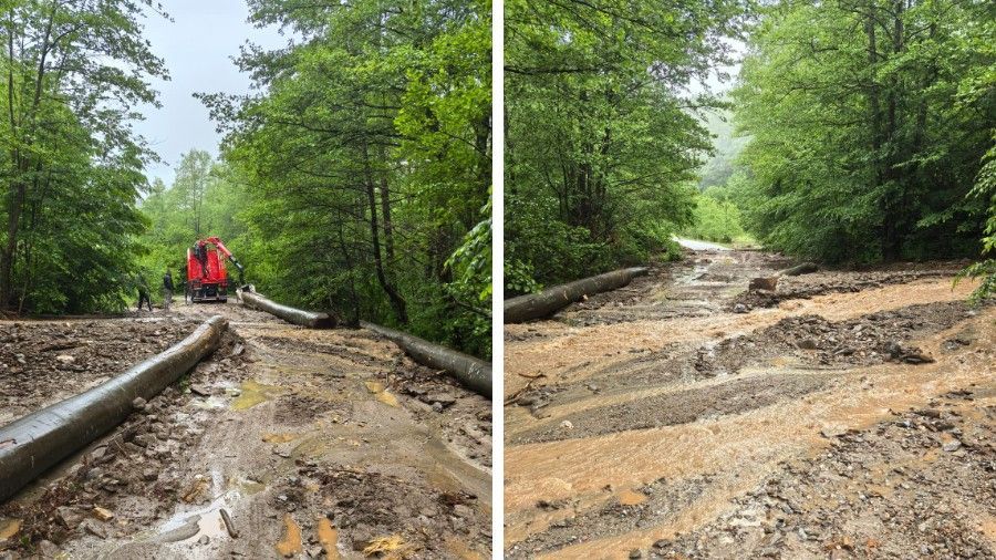 Sártenger zúdult a felhőszakadás után Nagybáródra