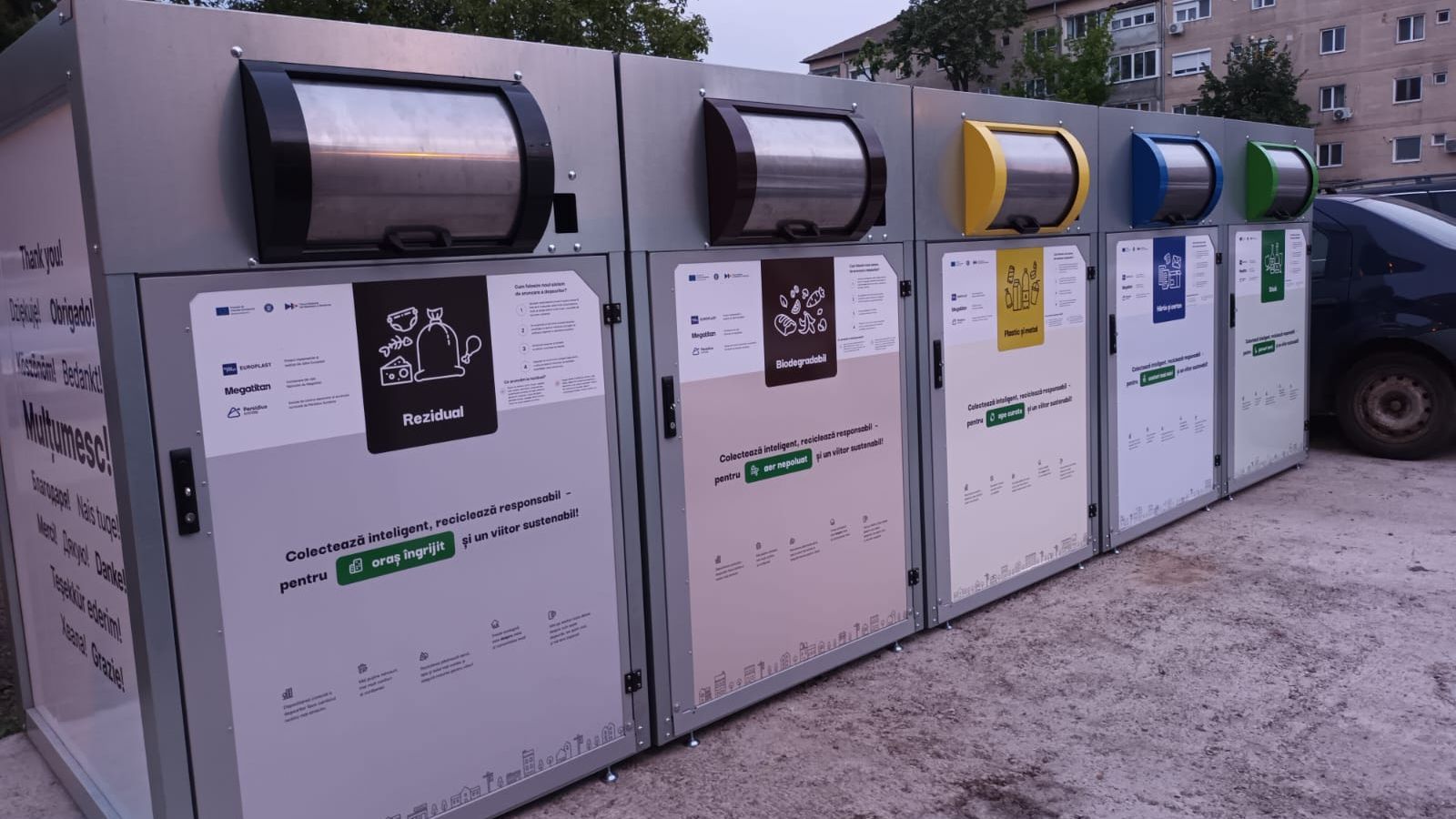 Új digitális hulladékszigeteket tesztelnek Nagyváradon