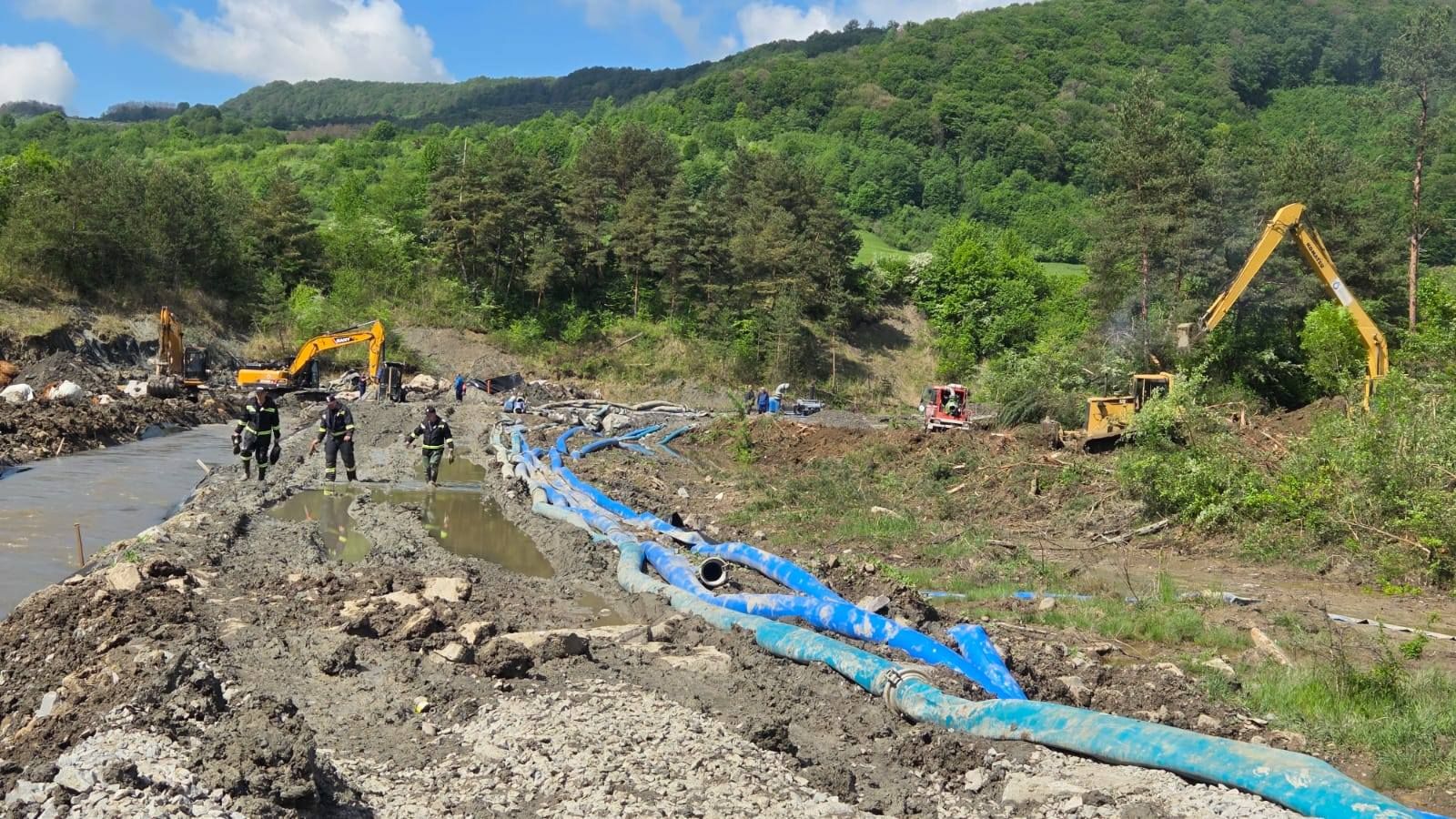 Parajd: ismét megnőtt a Korond-patak vízszintje