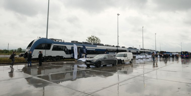 Megérkezett az első elektromos vonat Lengyelországból