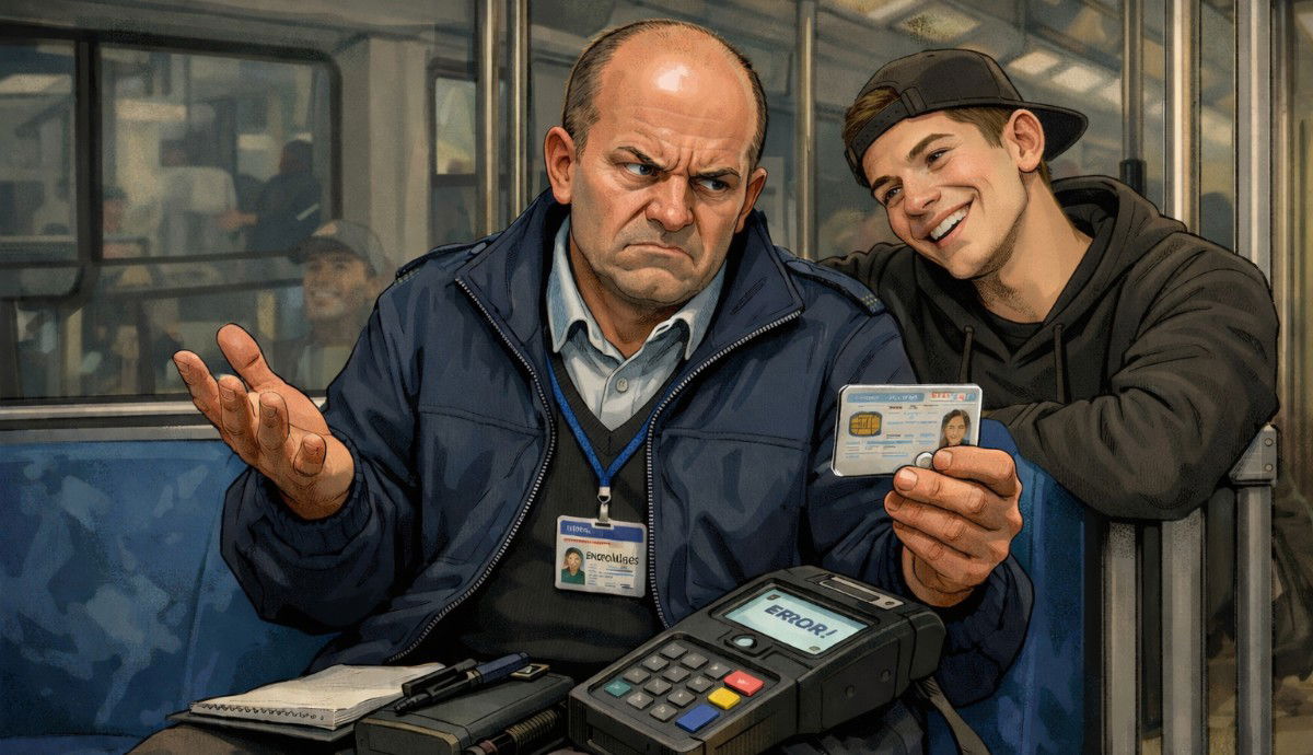 Az e-személyivel rendelkezők ingyen utaznak a tömegközlekedésen, mert az ellenőrök tehetetlenek