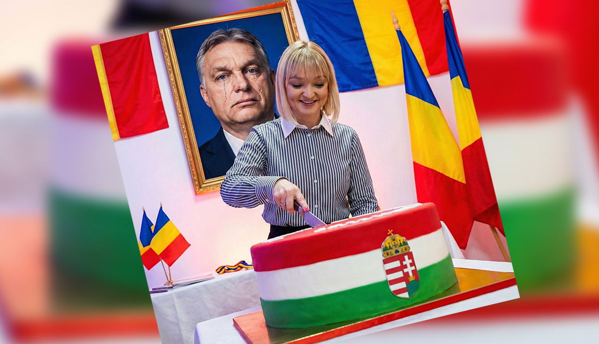Vadim Tudor AUR-os lánya mosolyogva vágja a piros-fehér-zöld tortát, síró Orbán nézi a faliképről – hírek pénteken