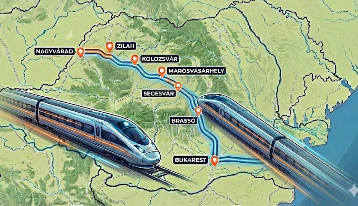 Sci-fi valóság: Nagysebességű vasútvonallal kötnék össze Váradot és Konstancát
