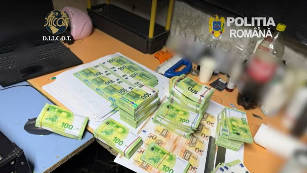 Illegális pénzgyártás Romániában: több embert letartóztattak