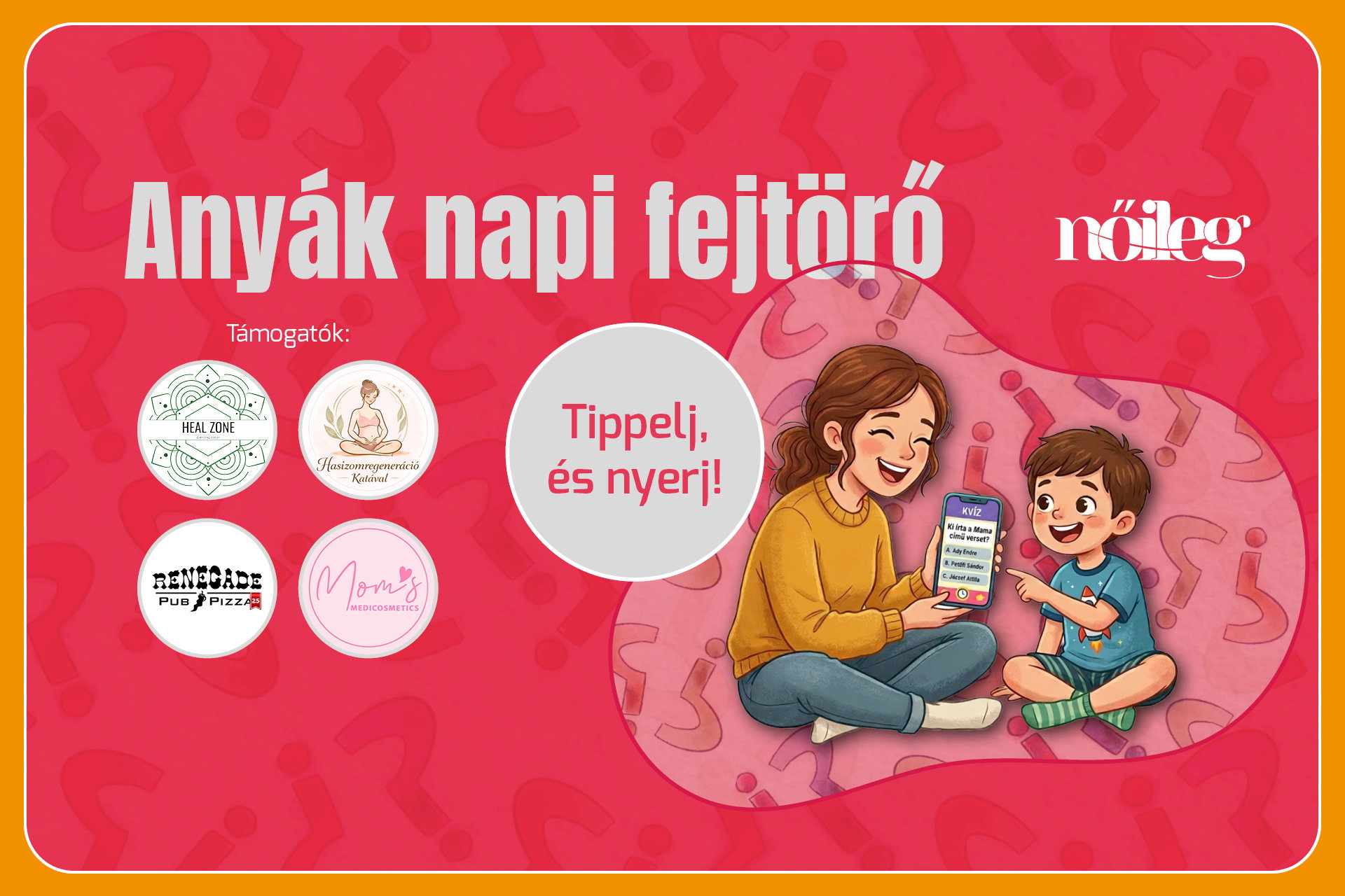 Anyák napi fejtörő – 13 nyereményért