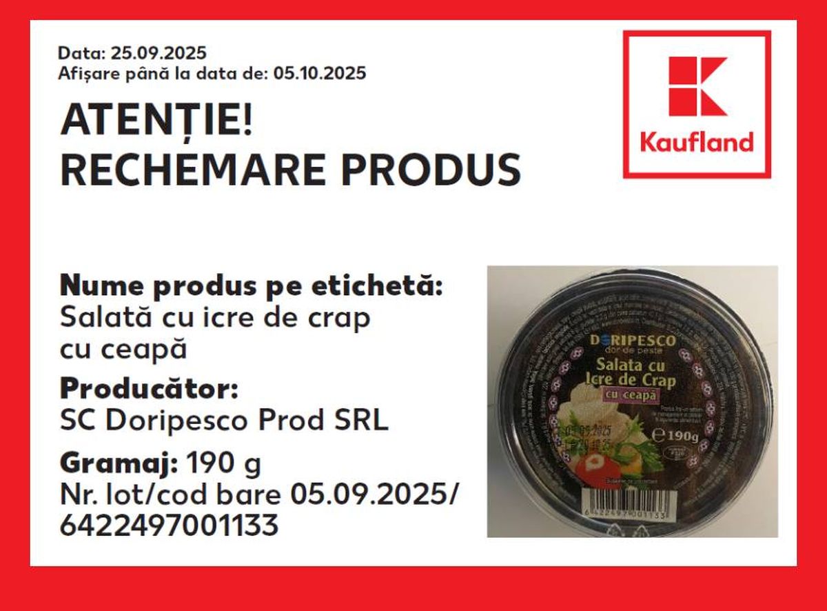 Baktériumszennyezettség gyanúja miatt visszahívtak egy ikrasalátát