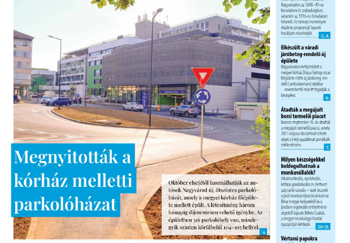 A Bihari Napló-hetilap október 2-i lapszámának tartalmából